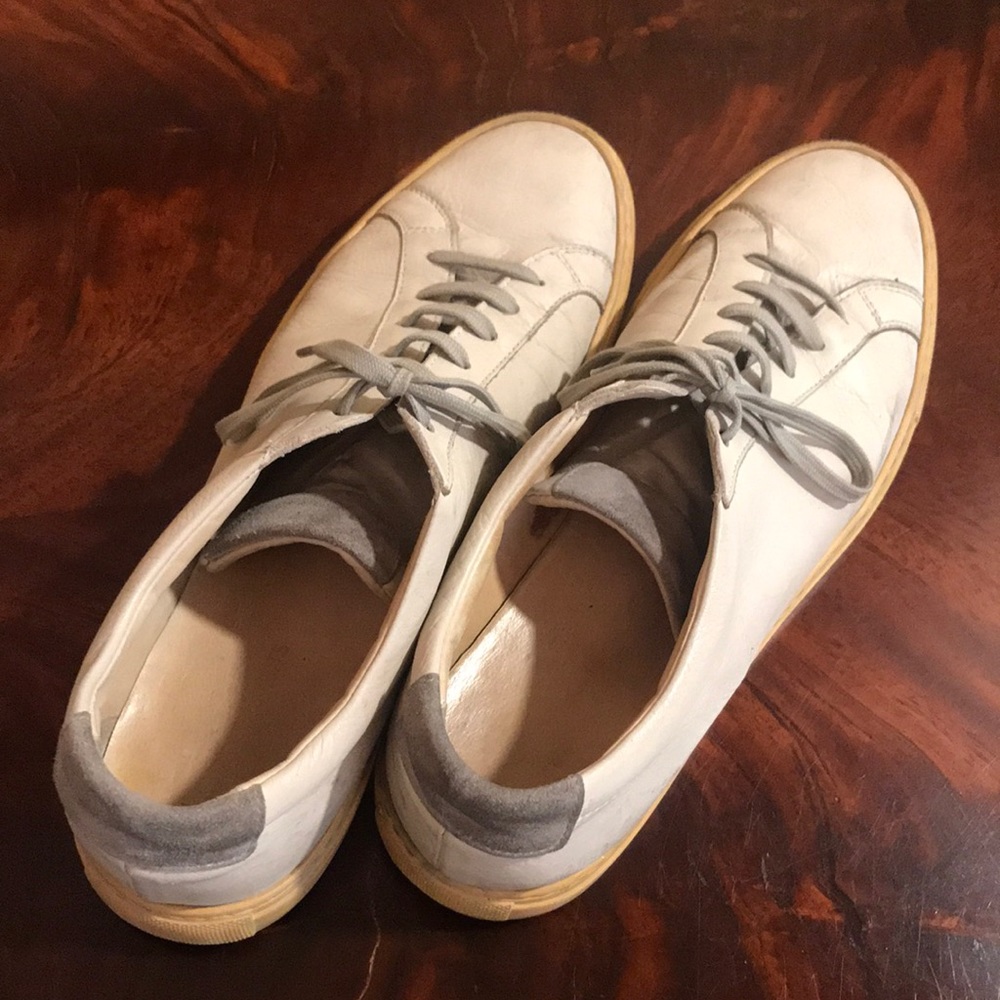 Common projects men shoes size 10.5 Lt. gray.